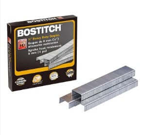 Small Block Staples Premium Heavy Duty Staples, 1/4