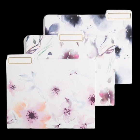 File Folders Floral [pk-24]