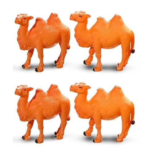 Plastic Camel Figurines [pk-4]