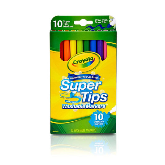 Markers Washable Super Tips [pk-10]