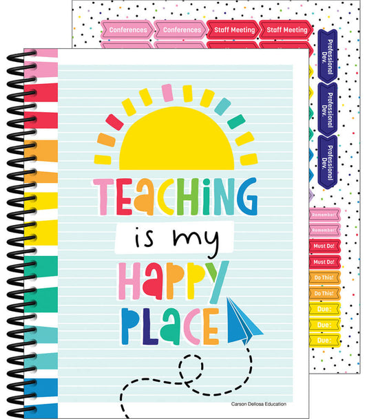 Happy Place Teacher Planner Spiral Bound