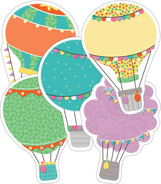 Up and Away Hot Air Balloons Cutouts [PK-36]