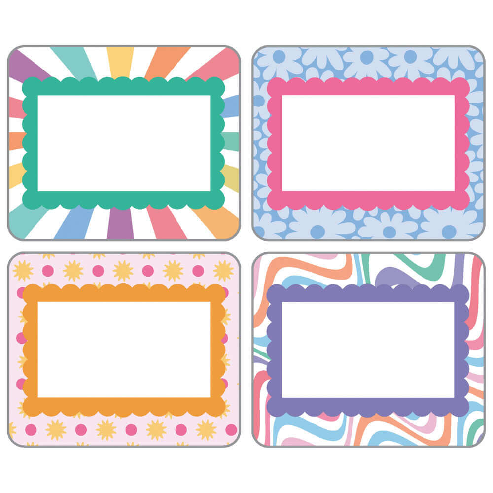 Name Tags Retro