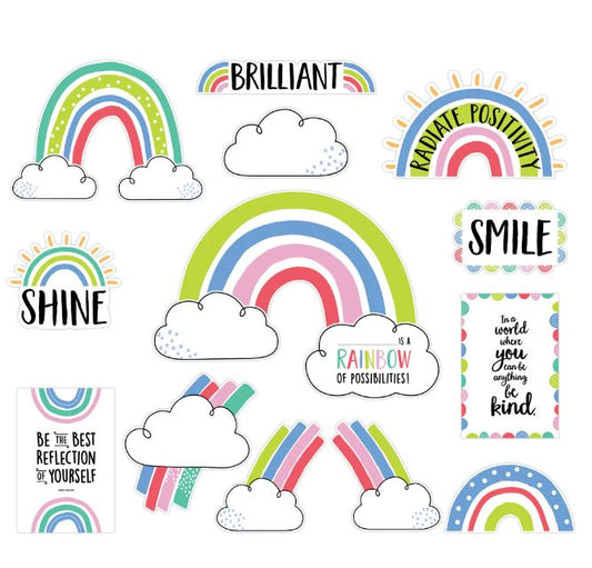 Doodly Rainbows Bulletin Board