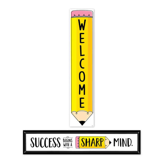 Banner Welcome Doodle Pencil