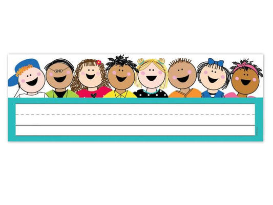 Name Plates Stick Kids