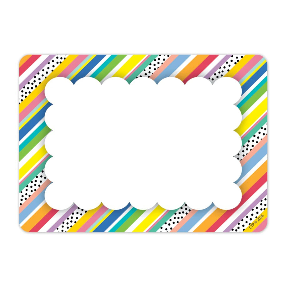 Labels Stripes and Dots