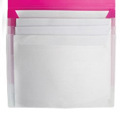Expanding File 4 Pockets Letter Size / with velcro