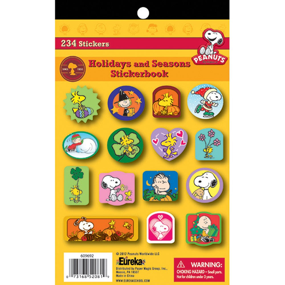 Stickers Book Peanuts Seasons & Holidays