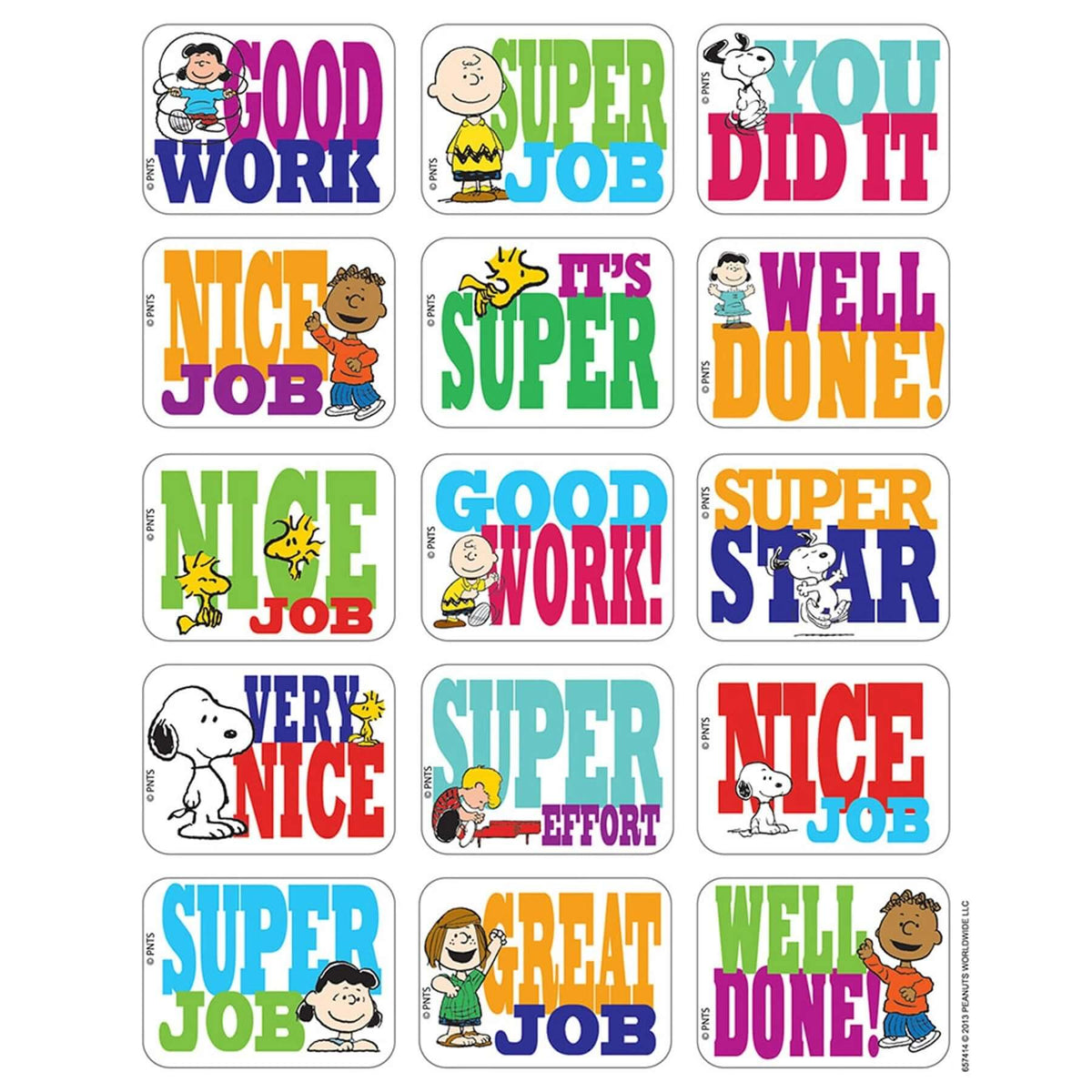 Stickers Peanuts Success – Humacao School Supply
