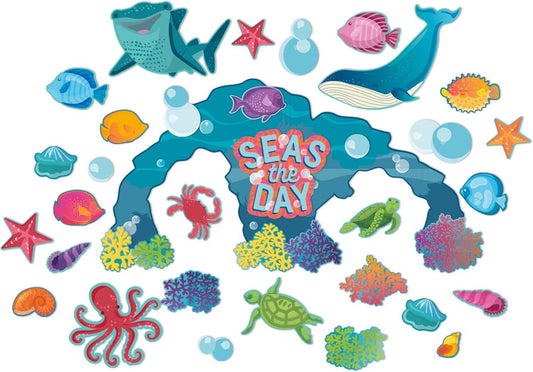 Seas The Day Marine Life Classroom Bulletin Board Set