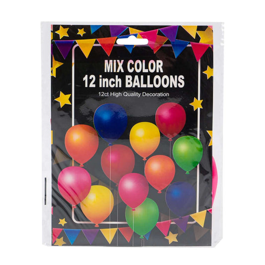 Mix Colors Balloons 12"