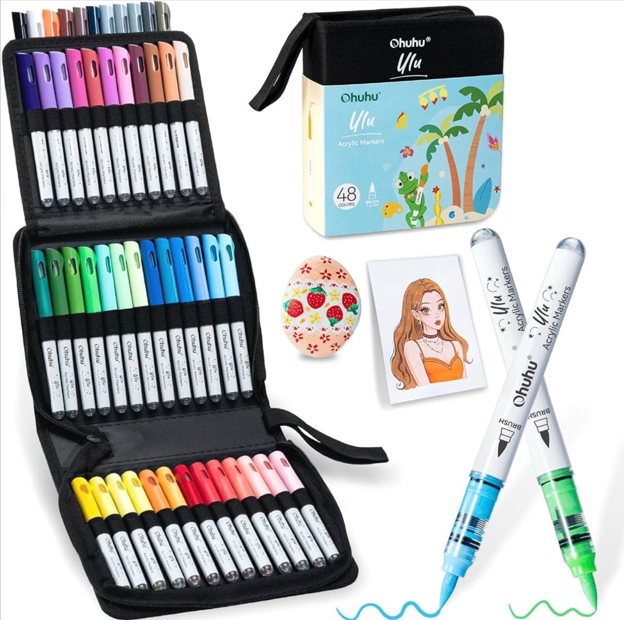 Acrylic Markers Ohuhu [pk-48]