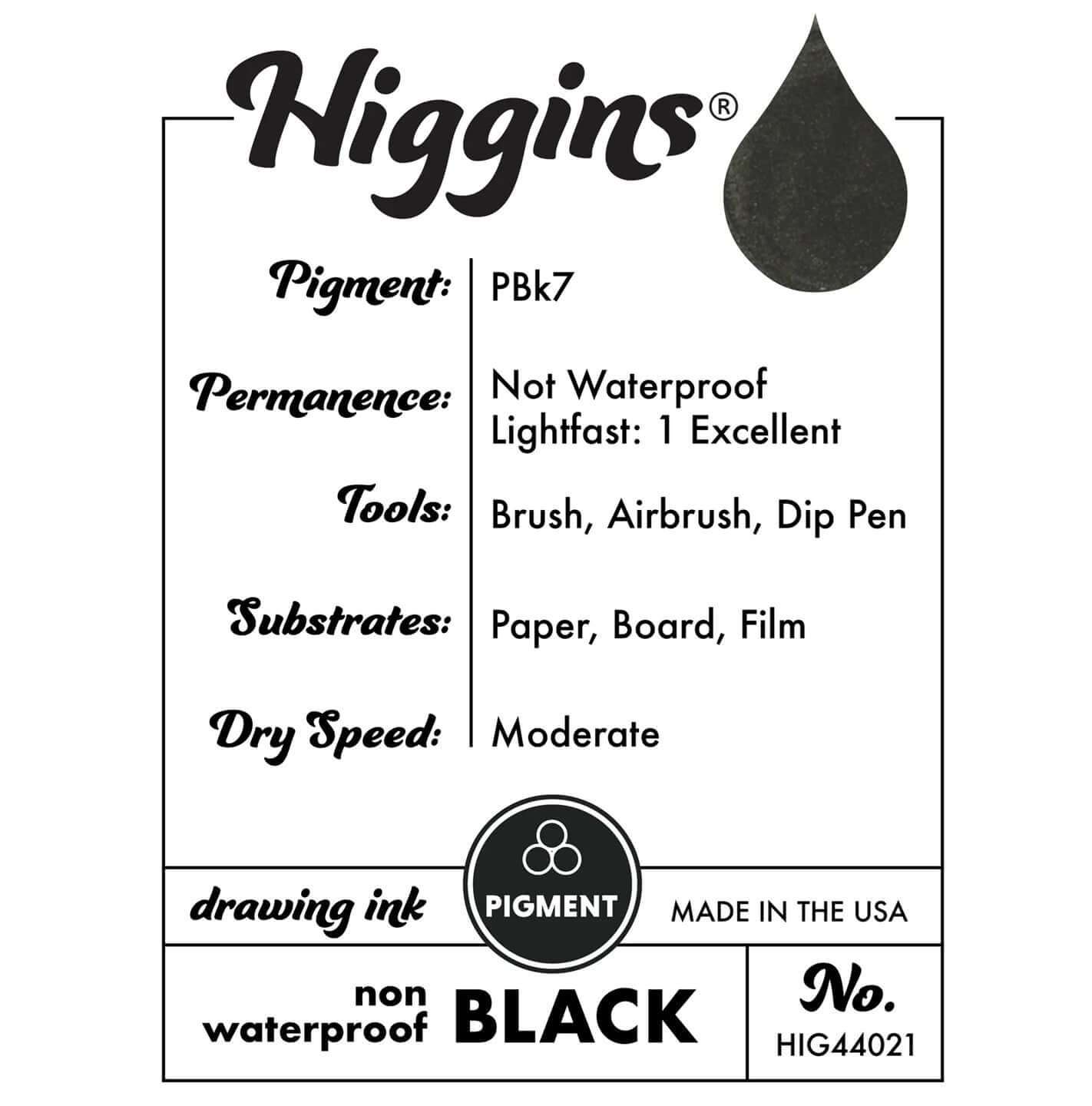 Ink Non-Waterproof Ink Black