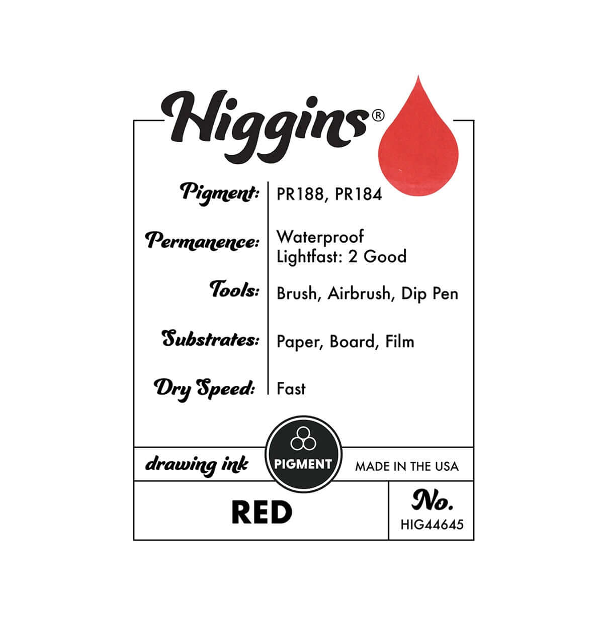 Red Pigmented Ink