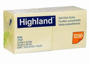 Post It 3" x 3" Yellow [pk-12]