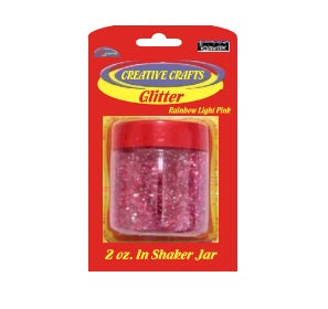 Glitter Shaker Light Pink 2oz