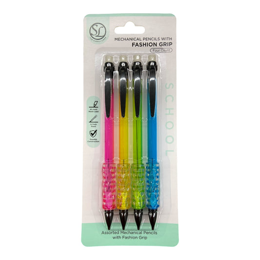 Mech. Pencils 0.7mm [pk-4]