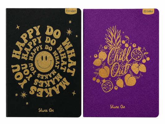Notebook Lrg Shine On Glitter