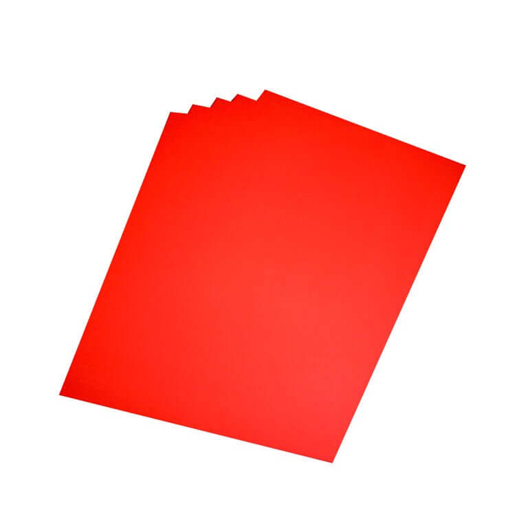 Cartulina - Fluorescent Red 4 Ply 22” x 28”