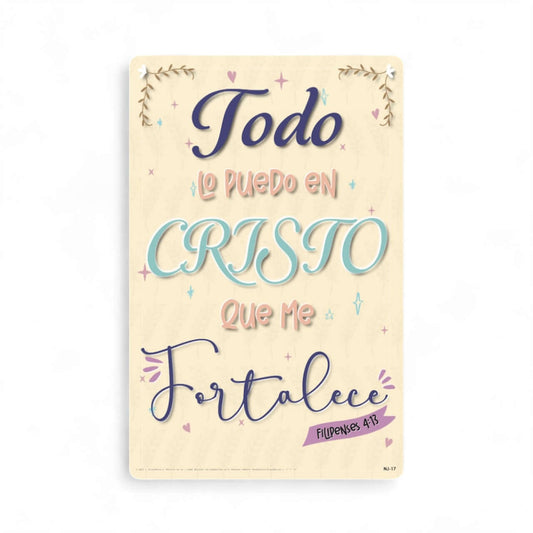 Poster Todo lo Puedo en Cristo 11"x17"