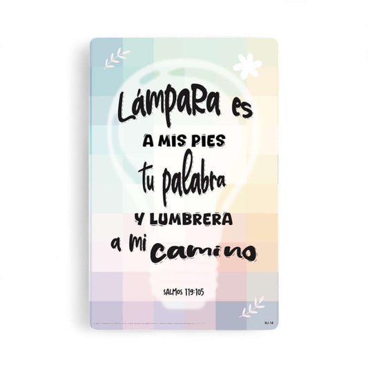 Poster Lámpara es a mis pies tu palabra 11"x17"