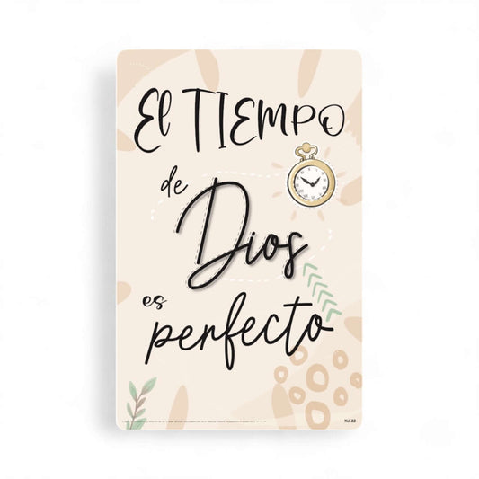 Poster El Tiempo de Dios es perfecto 11"x17"