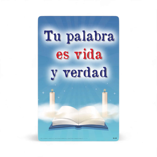 Poster Tu palabra es vida y verdad 11"x17"