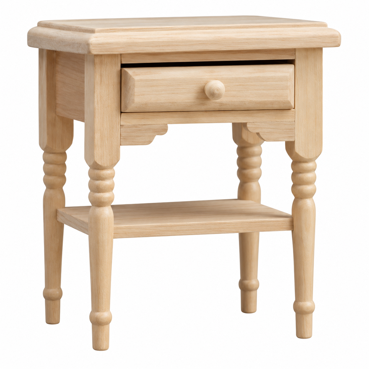 Mini bedside table wood