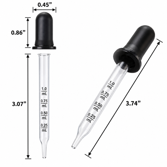 Glass Eye Droppers .03oz