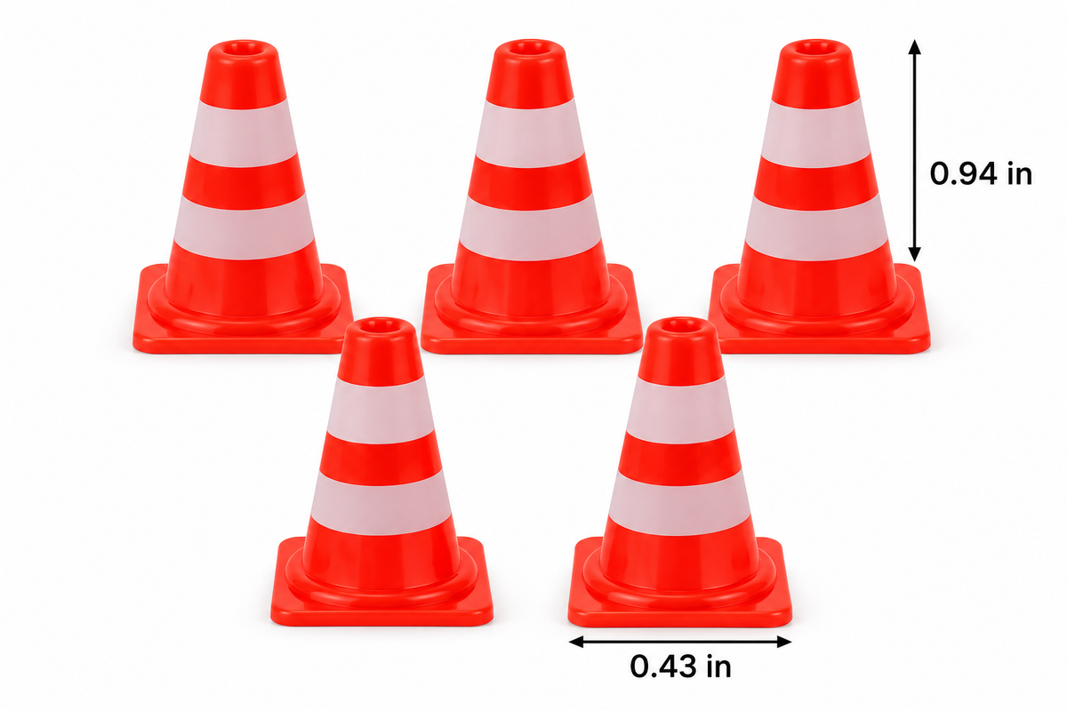 Mini traffic cones [pk-5]