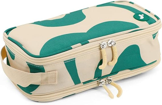 Pencil Case Green Swirl
