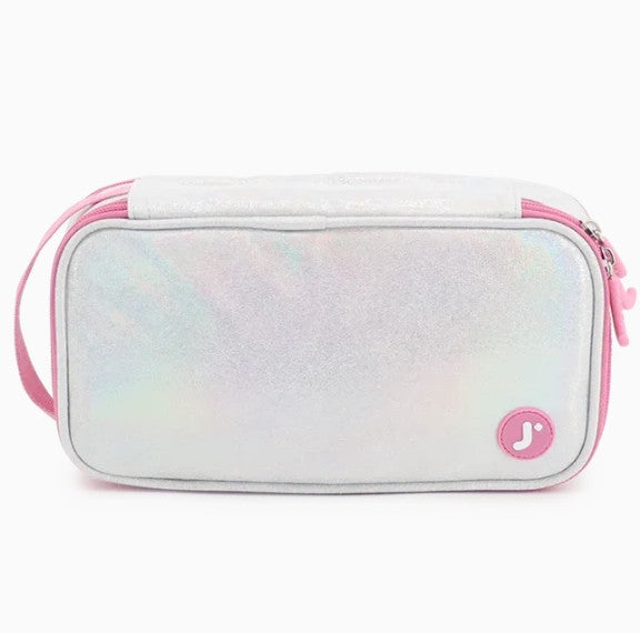 Pencil Case Doodle Metallic Silver