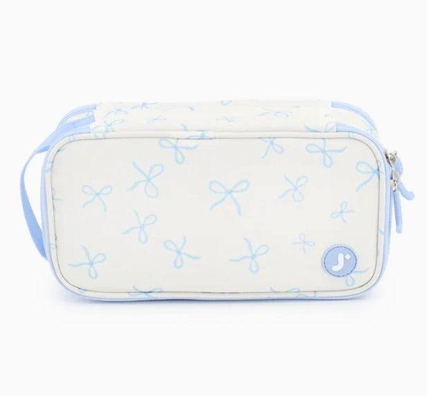 Pencil Case Doodle Blue Bows