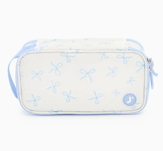 Pencil Case Doodle Blue Bows