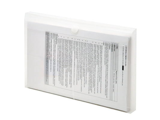 Clear Plastic Envelope Legal velcro