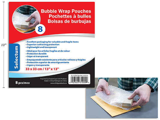 Bubble Wrap Pouches 13" [pk-8]