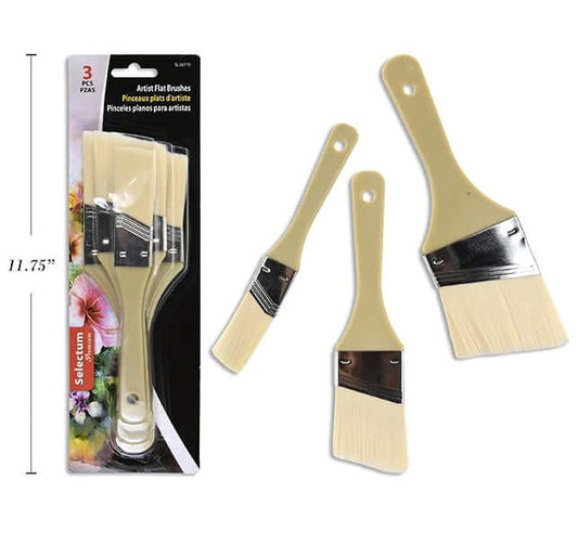 Artist Flat Brushes [pk-3]
