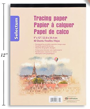 Tracing Paper Pad, 9" X 12" (40 sheets)