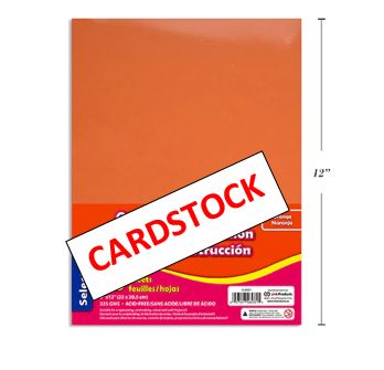 Cardstock 9" x 12" Orange [pk-50]