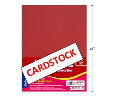 Cardstock 9" x 12" Red [pk-50]