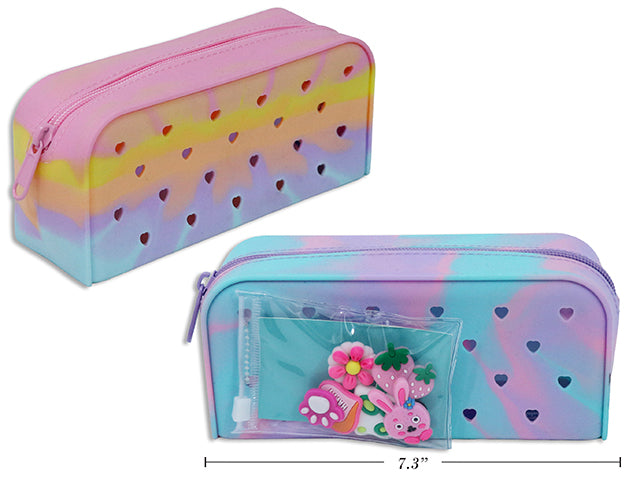 Silicone Pencil Casew/Charms