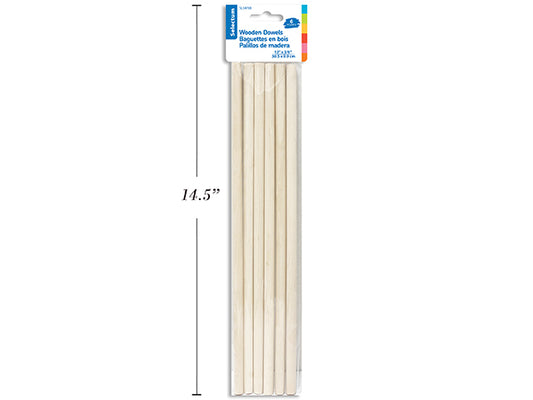 Wooden Dowels [pk-6]