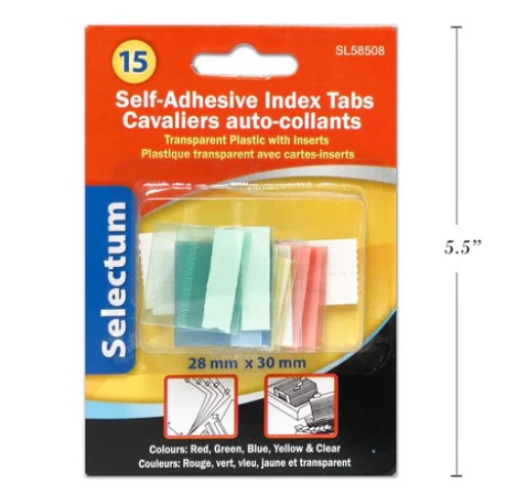 Index Tabs Asst. [pk-15]