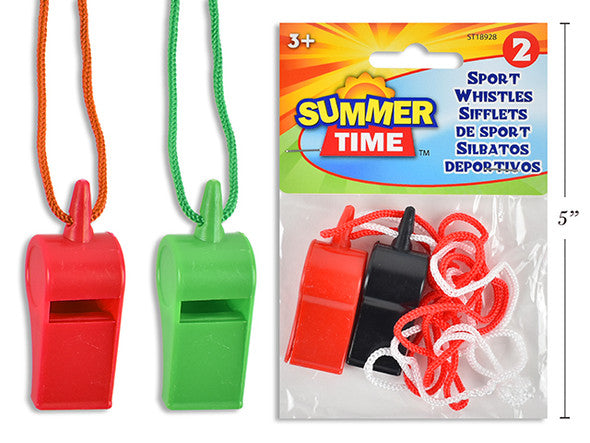Whistle w/Cord [2/pack]