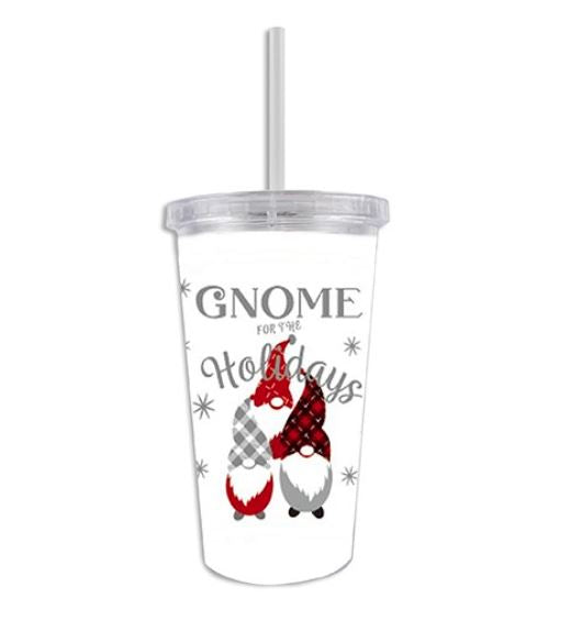 Tumbler w/Straw Gnome (Vaso)
