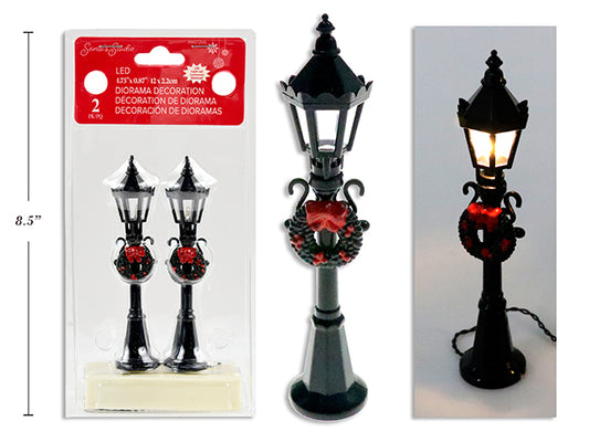 LED Streetlight Figurines [pk-2]