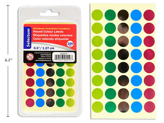 Labels Color Coding Round [200]