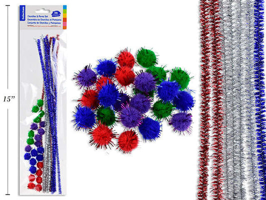 Chenille & Pom Set
