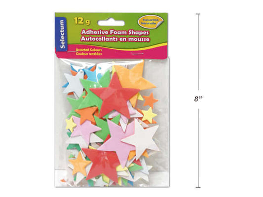 Adhesive Stars Foam Shapes